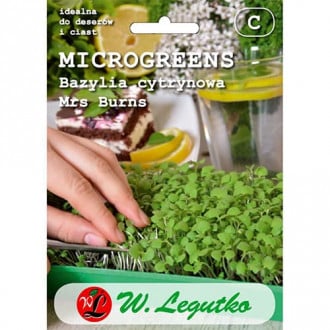 Mikrozelenina Citrónová bazalka Mrs. Burns obrázok 4
