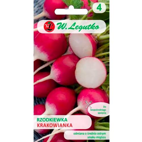 Červená a biela reďkev Krakowianka obrázok 1 artikel 50137