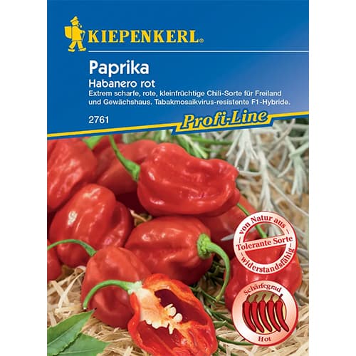 Čili paprička Habanero rot F1 artikel fotografia 1 Čili paprička Habanero rot F1 obrázok 1 artikel 86427