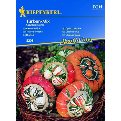 Okrasná tekvica Turban, zmes artikel fotografia 1 Okrasná tekvica Turban, zmes obrázok 1 artikel 86557